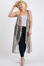 Load image into Gallery viewer, Mesh Sleeveless Long Vest
