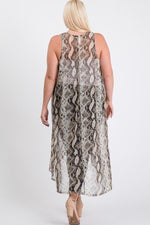 Load image into Gallery viewer, Mesh Sleeveless Long Vest
