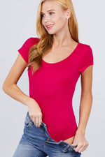 Load image into Gallery viewer, Solid Short Sleeve Scoop Neck Bodysuit
