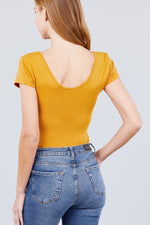 Load image into Gallery viewer, Solid Short Sleeve Scoop Neck Bodysuit
