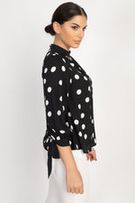 Load image into Gallery viewer, Long Sleeve Polka Dot Shirt
