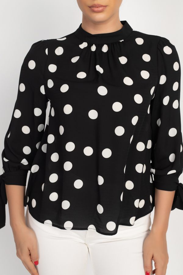 Long Sleeve Polka Dot Shirt