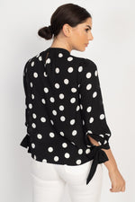 Load image into Gallery viewer, Long Sleeve Polka Dot Shirt
