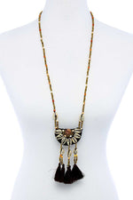 Load image into Gallery viewer, Fashion Sea Shell &amp; Beaded Long India Necklace
