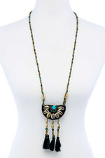 Load image into Gallery viewer, Fashion Sea Shell &amp; Beaded Long India Necklace
