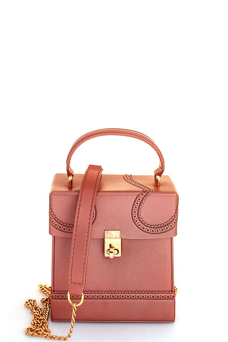 Stylish Small Square Tender Jelly Crossbody Bag