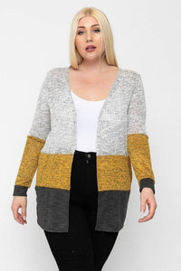 Color Block, Lightweight Cardigan