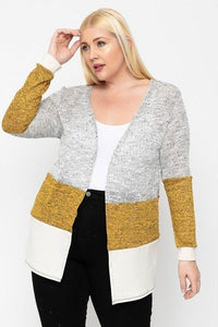 Color Block, Lightweight Cardigan