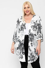 Load image into Gallery viewer, Floral Print Long Body Cardigan
