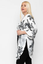 Load image into Gallery viewer, Floral Print Long Body Cardigan
