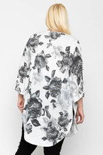 Load image into Gallery viewer, Floral Print Long Body Cardigan
