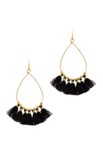 Load image into Gallery viewer, Fashion 7 Mini Tassel Tear Drop Wire Earring
