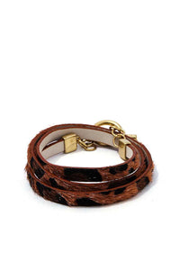 Animal Print Wrap Bracelet