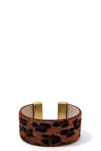 Chic Leopard Fur Fashion Bangle