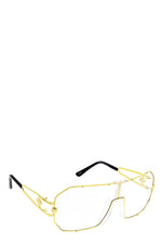 Load image into Gallery viewer, Clear Styled Metal Frame Sunglasses
