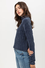 Load image into Gallery viewer, Mini Velvet Chenille Crop Sweater
