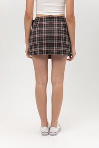 Knit Yarn Dye Plaid Skirt