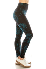 Load image into Gallery viewer, Yoga Style Banded Lined Multi Print Knit Legging
