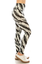 Load image into Gallery viewer, Yoga Style Banded Lined Multi Print Knit Legging
