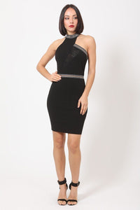 Halter Neck Body-con Dress