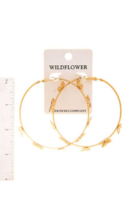 Fashion Trendy Multi Butterfly Hoop Earring