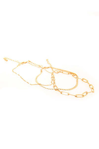 Triple Layer Chain Trendy Bracelet