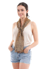 Load image into Gallery viewer, Leopard Print Chiffon Scarf
