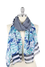 Load image into Gallery viewer, Flower Stripe Print Scarf
