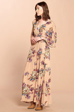 Load image into Gallery viewer, Floral Print Maxi Wrap Dress
