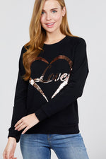 Load image into Gallery viewer, Love Sequins Pullover
