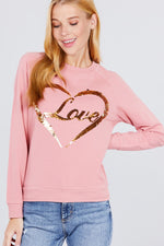 Load image into Gallery viewer, Love Sequins Pullover
