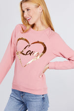 Load image into Gallery viewer, Love Sequins Pullover
