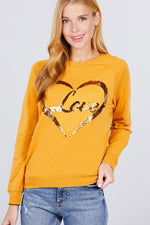 Load image into Gallery viewer, Love Sequins Pullover
