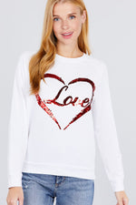 Load image into Gallery viewer, Love Sequins Pullover
