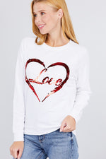 Load image into Gallery viewer, Love Sequins Pullover
