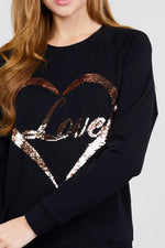 Load image into Gallery viewer, Love Sequins Pullover
