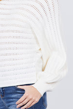 Load image into Gallery viewer, Dolman Sleeve Boat Neck Sweater
