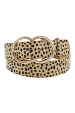 Load image into Gallery viewer, Stylish Cheetah Fur and Pattern Belt
