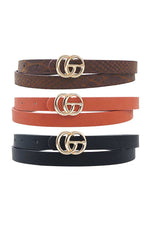 Load image into Gallery viewer, 3 Pcs Fashion Skinny Casual Belt Set
