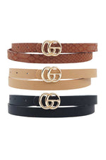 Load image into Gallery viewer, 3 Pcs Fashion Skinny Casual Belt Set
