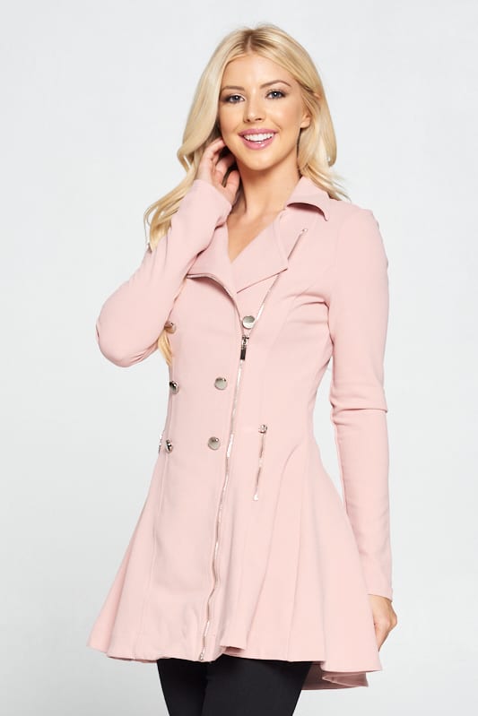 Double Breasted Flare Blazer Dress