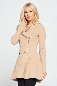 Double Breasted Flare Blazer Dress