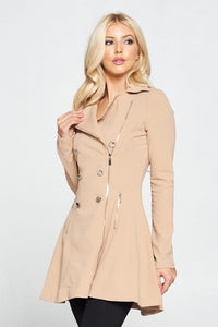 Double Breasted Flare Blazer Dress