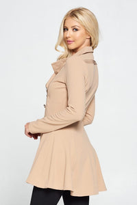 Double Breasted Flare Blazer Dress