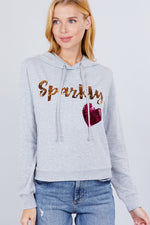 Load image into Gallery viewer, Sparkly Sequins Hoodie Pullover
