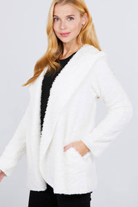 Hoodie Faux Fluffy Jacket