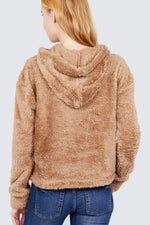 Load image into Gallery viewer, Faux Fur Fluffy Hoodie Top
