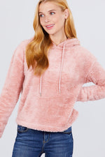 Load image into Gallery viewer, Faux Fur Fluffy Hoodie Top
