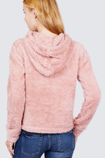 Load image into Gallery viewer, Faux Fur Fluffy Hoodie Top
