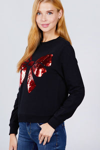 Sequins Embroidered Pullover